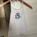 Brandy Melville Tops | Brandy Melville Halter Top, Cropped, Super Cute! | Color: Blue/White | Size: S