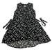 Anthropologie Dresses | Maeve Anthropologie A-Line Dress Women's Small Black Beige Geometric Sleeveless | Color: Black | Size: S