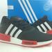 Adidas Shoes | Adidas Nmd_r1 Athletic Boost Running Shoes Men's Size 10 Black Red White Gw1620 | Color: Black/White | Size: 10