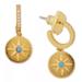 Kate Spade Jewelry | Kate Spade Nautical Charm Huggie Hoop Earrings | Color: Blue/Gold | Size: Os