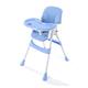 Multifunction Chair for Baby, Folding High Chair, 3-in-1 HighChair, Portable Toddler Feeding Highchair (Color : Blue)