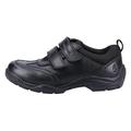 Hush Puppies ALEC School Shoe Junior Uniform, Black, 11 UK Child