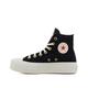 CONVERSE Women's Chuck Taylor All Star Lift Sneaker, Black/Egret/Back Ally Brick, 6 UK