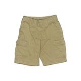 Lands' End Cargo Shorts: Tan Solid Bottoms - Kids Boy's Size Small