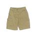 Lands' End Cargo Shorts: Tan Print Bottoms - Kids Boy's Size Small
