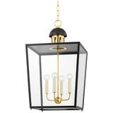 Mitzi June 32" Aged Brass 4 Light Lantern