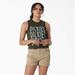 Dickies Women's Sporty Graphic Tank Top - Military Green Size XS (FSR61)