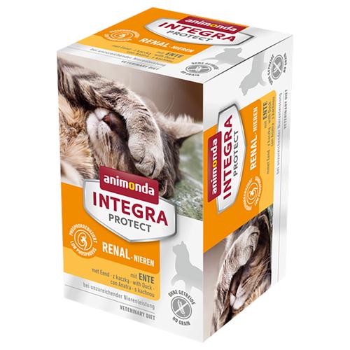 24x 100g Animonda Integra Protect Adult Niere Schale mit Ente Katzenfutter nass