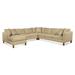 Brown Sectional - Braxton Culler Lenox 122" Wide Corner Sectional Polyester | 34 H x 122 W x 121 D in | Wayfair 723-4PC-SEC1/0321-74/HAVANA