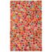 White 60 x 36 x 0.75 in Area Rug - Dash and Albert Rugs Party On Floral Hand-Knotted Wool/Area Rug in Red/Green/Orange | Wayfair DA1945-35