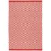 White 144 x 108 x 0.25 in Area Rug - Dash and Albert Rugs Mainsail Geometric Handmade Flatweave Recycled P.E.T. Indoor/Outdoor Area Rug in Red/Ivory Recycled P.E.T. | Wayfair