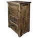 Montana Woodworks® Big Sky Collection 4 Drawer 33" W Solid Wood Chest Wood in Brown | 46 H x 33 W x 21 D in | Wayfair MWBG4DRCP