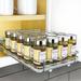 LYNK PROFESSIONAL® Pull Out Spice Rack Organizer for Cabinet, Chrome Steel in Gray | 2.5 H x 8.3 W x 10.3 D in | Wayfair 430721DS