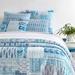 Pine Cone Hill Block Print Standard Cotton Coverlet Cotton in Blue/White | Twin Coverlet | Wayfair PC4245-T