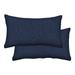 Latitude Run® Textured Solid Toss Pillow Polyester/Polyfill/Acrylic in Blue | 12 H x 20 W in | Wayfair D019765F2B0C40E9AD25A1E8240D0713
