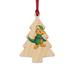The Holiday Aisle® Leafasaur Wooden Holiday Shaped Ornament Plastic in Brown/Green/Orange | 3 H x 3 W x 1 D in | Wayfair