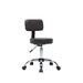 Hokku Designs Gundrath Drafting Chair Upholstered, Leather in Gray/Brown | 34.44 H x 19.29 W x 14 D in | Wayfair 69D9553F1EAB49598E8621B95F03FDEE