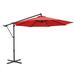 Arlmont & Co. Brownett 10ft Off-set Hanging Umbrella Metal in Red | 88.8 H x 115.68 W x 115.68 D in | Wayfair CCE2DA78DA07406DA03877A5FADB6A84