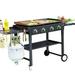 Wewdigi 4 - Burner Liquid Propane 60000 BTU Gas Grill Steel in Black/Gray/White | 35 H x 74.4 W x 23.6 D in | Wayfair WFZY0373A