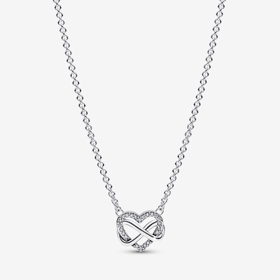 Collier Cœur Infini Scintillant