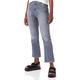 7 For All Mankind Damen Hw Slim Kick Slim Illusion With Worn Out Hem Jeans, Grau, 30W / 30L EU