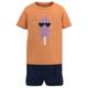 name it - T-Shirt Nmfjoelean Mit Shorts In Mock Orange, Gr.122