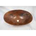 SimplyCopper 17" Oval Copper Bathroom Vessel Sink in Natural Patina - 17" x 12.5" x 5"