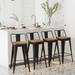 bar stools with backs set of 4 Counter Bar Stools with Wood metal stools