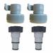 4 Pack Hose Adapters Drain Pump Adapter Hose Conversion Adapters Replacement for Pumps & Saltwater System