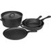 Pre-Seasoned Cast Iron 5-Piece Kitchen Cookware Set, Pots and Pans