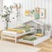 Twin Storage House Bed for kids with Bedside Table, Trundle