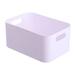 wofedyo makeup bag storage basket cosmetic storage basket sundries snack storage box makeup organizer White 23*15*13