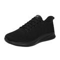 KaLI_store Dress Shoes for Men Mens Slip On Walking Shoes Lightweight Breathable Non Slip Running Shoes Black 9