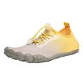 KaLI_store Golf Shoes Men s Light Sneakers Tennis Running Slip-on Shoes Casual Walking Work Cross Training Shoes Fashion Gym Trainer Yellow 8