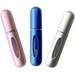 Portable Mini Refillable Perfume Empty Spray Bottle 3 Pcs Pack of 5ml Refillable Perfume Spray Multicolor Perfume Spray Scent Pump Case for Traveling and Outgoing ï¼ˆBlue-Silver-Rose Pinkï¼‰