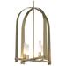 Triomphe 17" Wide 4-Light Modern Brass Pendant