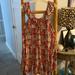 American Eagle Outfitters Dresses | American Eagle Outfitters Red Black White Floral Ruffle Tank Sleeve Dress Sz Med | Color: Black/Red | Size: M