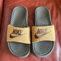 Nike Shoes | Nike Benassi Slides | Color: Brown | Size: 8