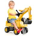Maxmass Kids Ride on Car, Caterpillar Licensed Toddler Excavator Toy Car with Adjustable Bucket, Underneath Storage and Horn, Children Sit on Truck for 1-3 Years Old (Digger)