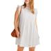 Madewell Dresses | Madewell Eyelet Ruffle Sleeve Pintuck Mini Dress Medium | Color: White | Size: M