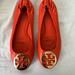 Tory Burch Shoes | Orange Tory Burch Flats - Free Shipping | Color: Orange | Size: 9