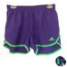 Adidas Shorts | Adidas Shorts Womens Small Purple Green Athletic Running Unlined Mesh Sides Euc | Color: Green/Purple | Size: S