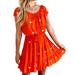Anthropologie Dresses | Euc Anthropologie | Leifnotes Leifsdottir Espejoa Embroidered Mirror Boho Dress | Color: Orange/Silver | Size: 8
