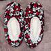 Disney Shoes | Disney Minnie Mouse Black White & Red Non-Slip Soft Cozy Slippers 10” Long | Color: Black/Red | Size: 10” Long