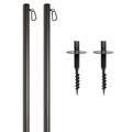 Excello Global Products Poles Lighting Kit Steel in Gray | 120 H in | Wayfair EGP-LP-V2-2-YD