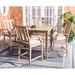 Joss & Main Samya Square 4 - Person 44" Long Bar Height Outdoor Dining Set w/ Cushions Wood in Brown/White | 44 W x 44 D in | Wayfair