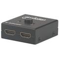 Manhattan HDMI Switch 2-Port, 4K@30Hz, Bi-Directional, Black, Displays