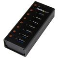 StarTech.com 7-Port USB 3.0 Hub - Desktop or Wall-Mountable Metal Encl