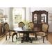 Bloomsbury Market Acevedo-Beltran 5 Piece Pedestal Dining Table Set Wood/Upholstered in Brown | 30 H in | Wayfair 207A7E264EE042B0A3B9D0E97BE504D9