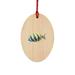 The Holiday Aisle® Yellow Fish Wooden Holiday Shaped Ornament Plastic in Black/Brown/Yellow | 3 H x 3 W x 1 D in | Wayfair